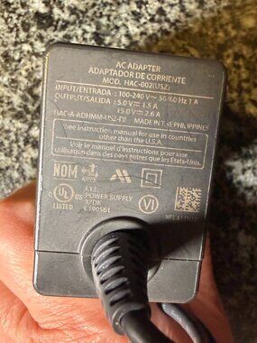 Nintendo Switch OEM AC Adapter HAC-002 USZ Genuine USB-C Power Charger Cord